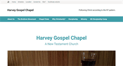 Desktop Screenshot of harveygospelchapel.org